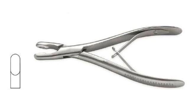 Luer Single Action Bone Rongeur Straight 180mm