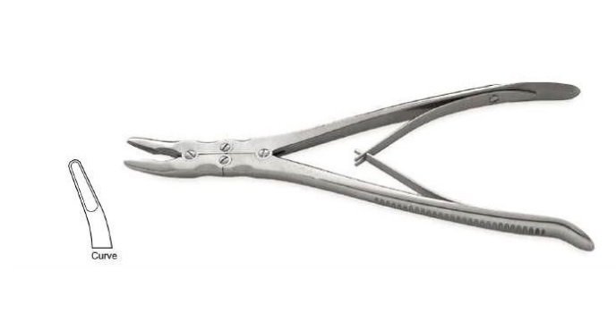 Smith-Peterson Bone Nibbler Curved Double action 240mm