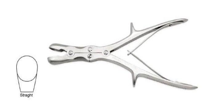 Mr Blobby'Stille-Luer Bone Nibbler Double Action Staight 260mm