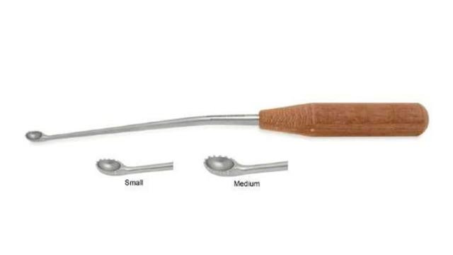 Toothed Bone Curett 270mm small medium