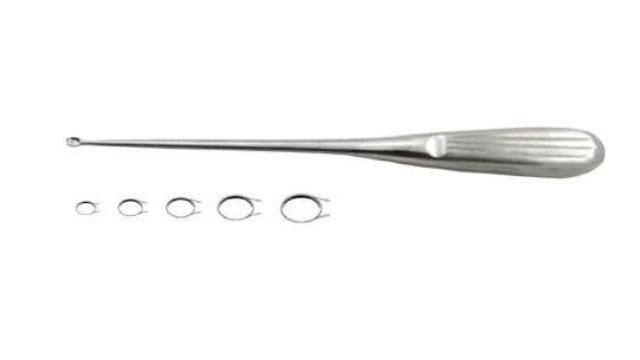 Spinal curette oval, 205mm long 5mm 6mm 7mm 8mm 9mm 10mm 11mm