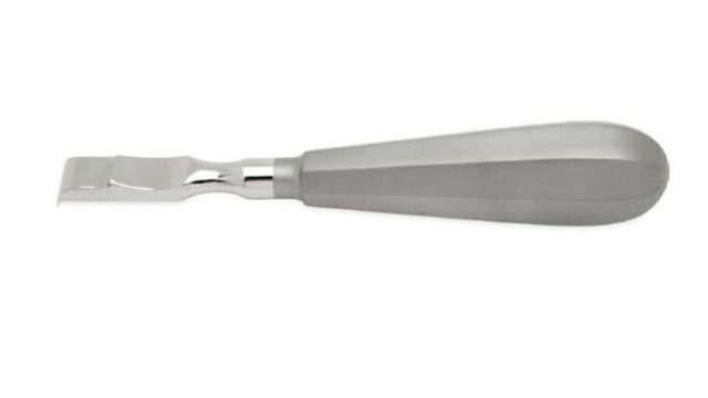 Farabeuf Rugine Elevator with Hollow Handle Curved Width 12mm