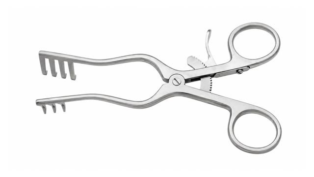 West retractor self retaining, 140mm long