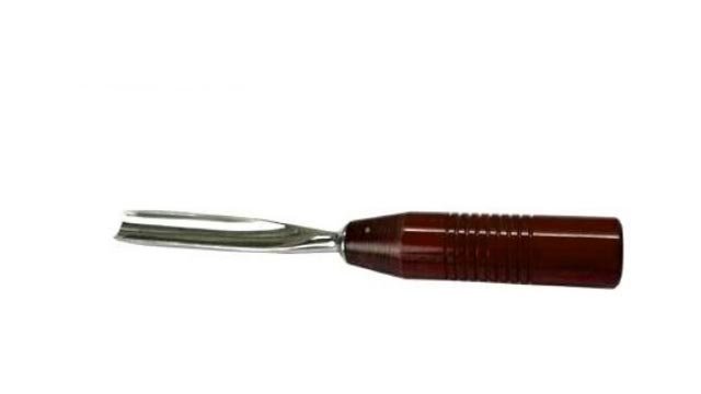 ONE GOUGE FIBRE HANDLE 5MM TO 25MM CURVED